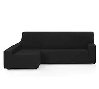 Martina Home Tunez Funda Chaise Longue Brazo Izquierdo Negro (Visto de Frente)