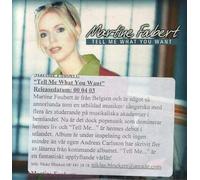 Martine Foubert - Tell Me What You Want