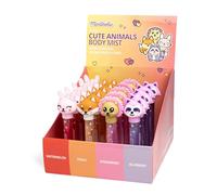 MARTINELIA Agua de colonia para niños - Fragancia de bolsillo para niñas - rutina de belleza - Bonito cierre animal - Modelo aleatorio (sandía, melocotón, fresa y arándano) - 1 unidad