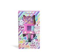 MARTINELIA - Juego de 2 esmaltes de uñas a base de agua y paleta de 3 sombras de ojos para niños - Maletín de maquillaje para niñas - Sin sustancias nocivas - Regalo para niñas a partir de 3 años