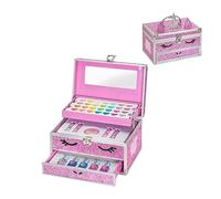 Martinelia - Maletín con cara de unicornio y purpurina rosa de maquillaje infantil, colección Little Unicorn