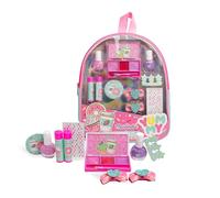 Martinelia - Mochila de belleza Yummy, paleta de brillo labial, esmalte de uñas, bálsamos, pasadores para niñas de 5 a 12 años