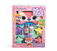 Martinelia My Best Friends Bath & Eye Mask Set| Comprar n/a Gel de ducha de 50 ml + loción corporal de 50 ml + 4 bombas de baño de 50 g + borla de baño + antifaz (colores aleatorios)