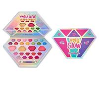 Martinelia - Paleta de maquillaje infantil en forma de diamante, colección Super Girl