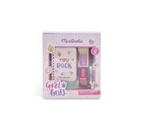 SUPER GIRL BEAUTY SET & NOTEBOOK 4 pz