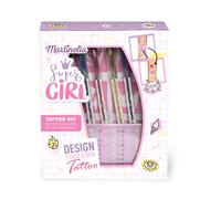 SUPER GIRL BODY ART TATTOO ESTUCHE 6 pz
