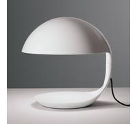 Martinelli Luce Cobra lámpara de mesa retro blanca