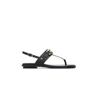 MARTINELLI Mazzini Sandalias Planas Mujer | en Cuero | Hebilla | Negro