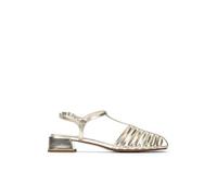 MARTINELLI Panaro Sandalias Planas Mujer | en Cuero | Hebilla | Oro
