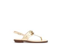 MARTINELLI Mazzini Sandalias Planas Mujer | en Cuero | Hebilla | Oro