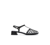MARTINELLI Panaro Sandalias Planas Mujer | en Cuero | Hebilla | Negro