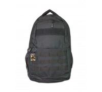 Martinez Albainox AB Mochila barbaric Negro 18 L para Senderismo, Acampada, montañismo, Caza, Aire Libre, Ciclismo multifunción Nailon Barbaric Force 34935-NE + Portabotellas de Regalo