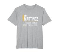 Martinez Te Ahorro Tiempo Siempre Tengo la Razón Divertido Camiseta, Hombre Tallas Grandes, Gris Jaspeado, 4X Alto