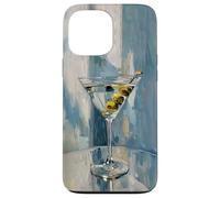 Martini Acuarela Vintage Cóctel Oliva Estética Moderna Carcasa para iPhone 13 Pro MAX