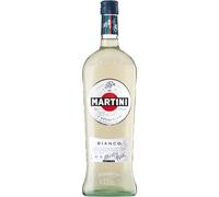 MARTINI Bianco White Vermouth Aperitivo, 15% ABV, 100cl / 1L, Vermut italiano con infusión de hierbas aromáticas y flores