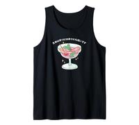 Martini Cóctel Alcohol Japonés Kawaii Lindo Divertido Camiseta sin Mangas