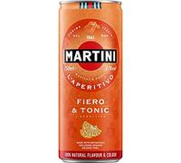 Martini Fiero Tonic LÁperitivo - Lote de 12 latas de 250 ml, 4,7 % vol. inc