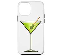 Martini Glass Green Olive Barman Vodka Gin Cocktail Drink Carcasa para iPhone 12 Mini