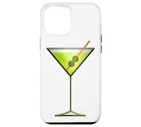 Martini Glass Green Olive Barman Vodka Gin Cocktail Drink Carcasa para iPhone 12 Pro MAX