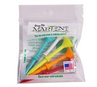 Martini Golf Tees DMT007 Camisetas de plástico duraderas (5 unidades), colores surtidos, 3.25 pulgadas