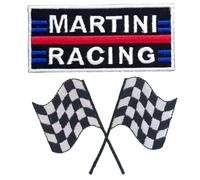 Martini Racing Sport Lap Flag Motorsport Ropa Decoración Divertida Jeans Chaqueta Ropa Insignia Parche Bordado Para Planchar Para Coser