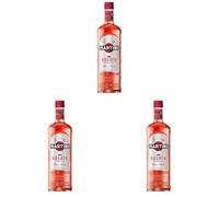 MARTINI Rosato Vermouth Aperitivo, 15% ABV, 100cl / 1L, Vermouth Semi Seco con Especias Elegantes (Paquete de 3)
