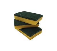 martini SPA Esponjas con Fibra abrasiva con Tratamiento bacteriostático y fungostático, 3 Piezas, 0025P00