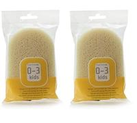 Martini SPA - Kids - Esponja de bebé extra suave de poliuretano, color beige, 14 x 8,5 x 3,5 cm, 29 g, 1 unidad - Fabricado en Italia (Paquete de 2)