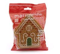 martini SPA - Xmas Collection - Esponja Surtida Navidad Cookies Poliuretano con Cordón, Envio Aleatorio, 15x23x3,5cm, 13g, 1 Unidad