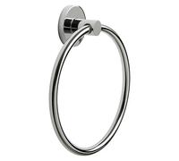 Tatay Aro toallero Martins – Zamak 100% inoxidable, kit tornillos y tacos, 19,5 x 5 x 22 cm