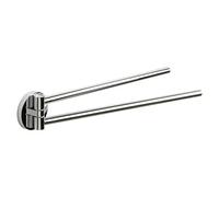 TATAY Toallero para el baño Colección Martins – Doble barra móvil, acero inoxidable 38 cm