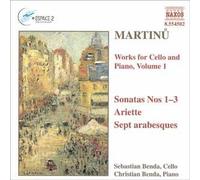 Martinu : Oeuvres pour violoncelle & piano Vol.1