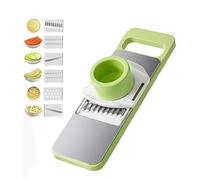 Martivex Slicer, 6-in-1 Safeprep Mandoline Slicer, Multi-Purpose Kitchen Tool with Stainless Steel Blades, for Slicing, Shredding, Dicing, Fast and Fuss-Free (1Pcs)