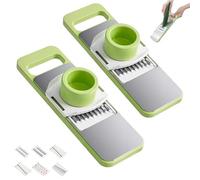 Martivex Slicer, 6 - in - 1 Vegetable Cutter, Kitchen Multi-Function Spiral Cutter and Dicer, for Fruits, Cheese, and Vegetables (2Pcs)