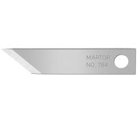 MARTOR 10 x cuchilla gráfica, hojas de recambio, cuchilla artesanal, Escalpelo, desbarbador, 5,7 mm, afilado, un solo uso, nº 784