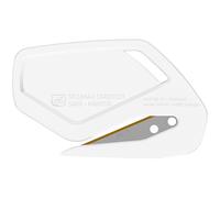 MARTOR 10 x Cuchillos de seguridad, Hoja oculta, SECUMAX CARDYCUT, Cúter profesional, ligero, plástico, Para diestros y zurdos