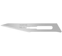 MARTOR 10 x hoja de bisturí, hojas de recambio bisturí gráfico, bisturí artesanal, desbarbador, 5,9 mm, afilado, un solo uso, nº 11
