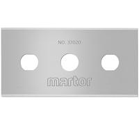 MARTOR 10 x hoja industrial, hojas de recambio Cúter, Cuchillo de seguridad, 22,2 mm, afilado, en dispensador, 4 veces utilizable, No. 37020