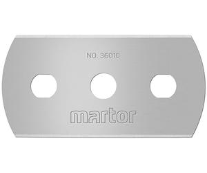 MARTOR 10 x Hoja industrial, hojas de recambio Cúter, Cuchillo de seguridad, 22 mm, afilado, en dispensador, utilizable 4 veces, No. 36010