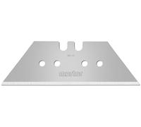 MARTOR 10 x Hoja trapezoidal, hojas de recambio Cúter, Cuchillo de seguridad, 19 mm, afilado, en dispensador, utilizable en 2 pliegues, nº 61