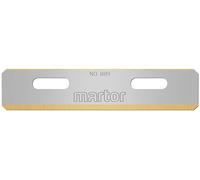 MARTOR 100 x cuchilla inyectora nº 889 - Acero inoxidable con recubrimiento TIN - Puntas redondeadas para mayor seguridad - Afilado de 2 lados - Hoja de recambio