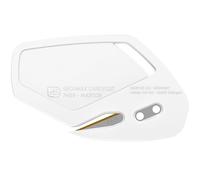 MARTOR 100 x Cuchillos de seguridad, Hoja cubierta de acero inoxidable con recubrimiento TiN, SECUMAX CARDYCUT, Cuchillo de seguridad profesional, ligero, de plástico, para diestros y zurdos