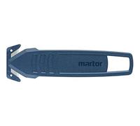 MARTOR 100 x Cuchillos de seguridad, Hoja oculta, SECUMAX 145 metal detectable, Cúter profesional, ligero, plástico, derecho & Para zurdos