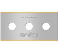 MARTOR 100x Hoja industrial TiN extra fuerte, inoxidable, 4 ángulos, Cúter