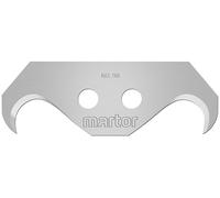 MARTOR 10x Hoja de gancho 19 mm, 2 filos, cúter, hoja de recambio
