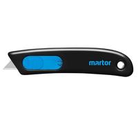 MARTOR Cuchillo de seguridad con retracción de hoja, SECUNORM SMARTCUT, Cúter profesional, pequeño, ligero, derecho & zurdo, desechable