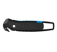 MARTOR Cuchillo de seguridad, Hoja oculta, SECUMAX 350 SE fabricado en 98% de plástico reciclado, Perforador de cinta adhesiva, Cúter profesional, ligero, de plástico, para diestros y zurdos