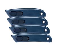 MARTOR Cuchillos de seguridad con retracción de la hoja, SECUNORM SMARTCUT MDP, Cúter profesional, pequeño, ligero, derecho & zurdo, desechable (Paquete de 4)
