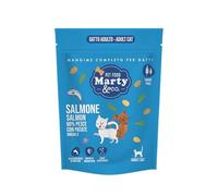 Marty&Co Croquetas para gatos, adultos, todas las razas, 800 g, (60% salmón del cual 39% recién cocinado, patatas dulces, espárragos) pescado, sin gluten, sin cereales, monoproteico