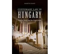 Martyn Rady Customary Law in Hungary (Tapa dura) (Importación USA)